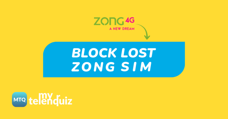 How to Block Lost Zong SIM
