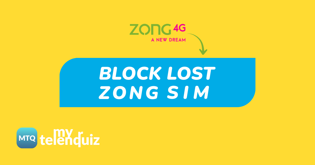 How to Block Lost Zong SIM