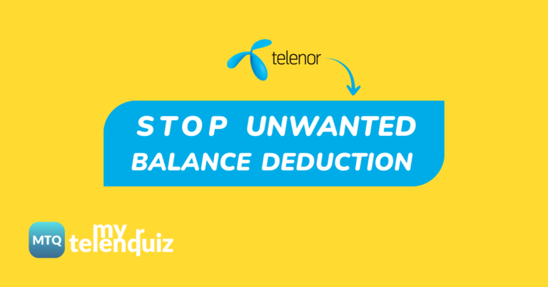 How to Stop Telenor Balance Deduction
